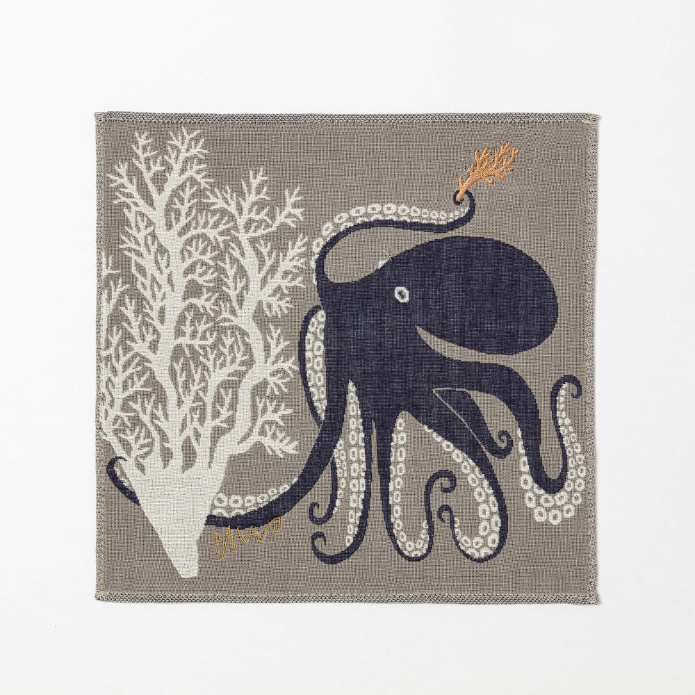 Amazon.co.jp: moritaMiW 3重ガーゼハンカチ はんかち 深海の